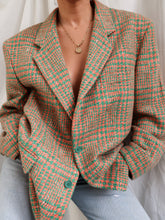 Load image into Gallery viewer, "Zeina" houndstooth blazer