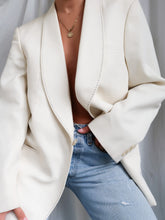 Load image into Gallery viewer, "Casablanca" white blazer