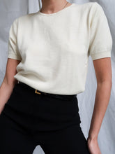 Load image into Gallery viewer, "Latte" knitted tee