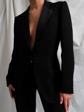 Load image into Gallery viewer, Black smoking blazer