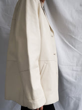 Load image into Gallery viewer, "Cream" Leather blazer