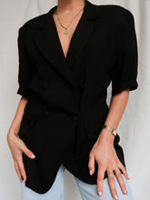 Load image into Gallery viewer, "Olivia" black vest