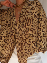 Load image into Gallery viewer, "Python" silk shirt