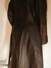 Load image into Gallery viewer, "Choco" leather trench