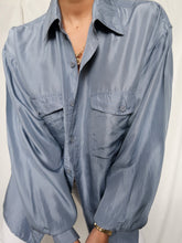 Load image into Gallery viewer, "sky" silk shirt