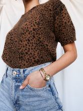 Load image into Gallery viewer, "Cheetah" knitted tee