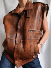 Load image into Gallery viewer, Aviator sleeveless bomber