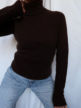 Load image into Gallery viewer, "Cocoa" cashmere turtleneck