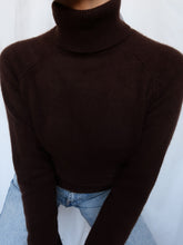 Load image into Gallery viewer, "Cocoa" cashmere turtleneck