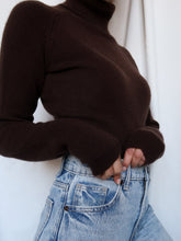 Load image into Gallery viewer, "Cocoa" cashmere turtleneck