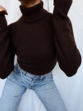 Load image into Gallery viewer, "Cocoa" cashmere turtleneck
