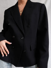 Load image into Gallery viewer, "Dahlia" black blazer