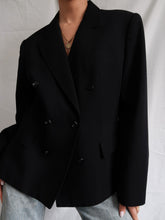 Load image into Gallery viewer, "Dahlia" black blazer