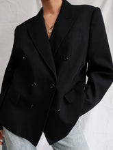 Load image into Gallery viewer, "Dahlia" black blazer