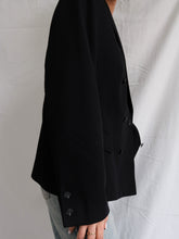 Load image into Gallery viewer, "Dahlia" black blazer