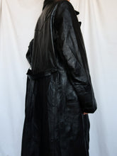 Load image into Gallery viewer, Leather trench coat
