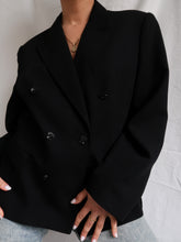 Load image into Gallery viewer, "Dahlia" black blazer