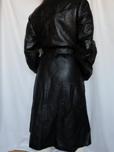 Load image into Gallery viewer, Leather trench coat