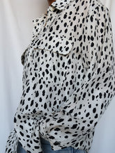 Load image into Gallery viewer, “Dalmatian” silk shirt