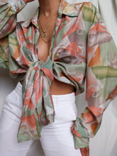 Load image into Gallery viewer, "Sunset" silk shirt