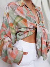 Load image into Gallery viewer, "Sunset" silk shirt
