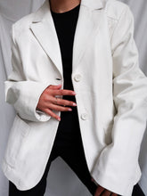 Load image into Gallery viewer, "Blanca" leather blazer