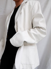 Load image into Gallery viewer, "Blanca" leather blazer