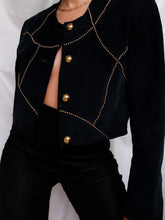 Load image into Gallery viewer, 80' suede leather jacket