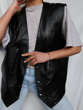 Load image into Gallery viewer, Biker leather vest