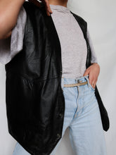 Load image into Gallery viewer, Biker leather vest