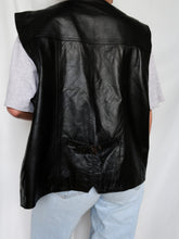 Load image into Gallery viewer, Biker leather vest