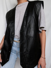 Load image into Gallery viewer, Biker leather vest
