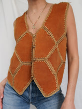 Load image into Gallery viewer, LIZ CARBONNE leather vest