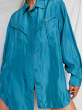 Load image into Gallery viewer, "Oceane" silk shirt