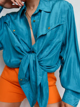 Load image into Gallery viewer, "Oceane" silk shirt