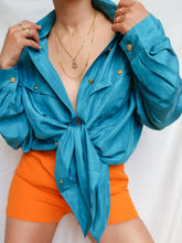 Load image into Gallery viewer, "Oceane" silk shirt