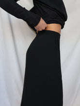 Load image into Gallery viewer, "Nina" Black long skirt