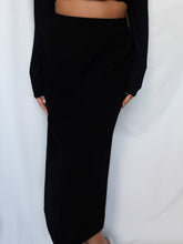 Load image into Gallery viewer, "Nina" Black long skirt