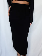 Load image into Gallery viewer, "Nina" Black long skirt