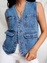 Load image into Gallery viewer, "Rocky" Denim vest