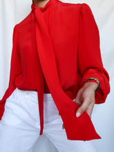 Load image into Gallery viewer, "Red" silk shirt