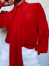 Load image into Gallery viewer, "Red" silk shirt