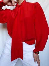 Load image into Gallery viewer, "Red" silk shirt