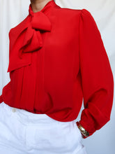 Load image into Gallery viewer, "Red" silk shirt