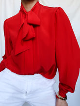 Load image into Gallery viewer, "Red" silk shirt