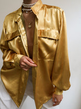 Load image into Gallery viewer, Satin yellow shirt