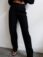 Load image into Gallery viewer, Black smocking pants