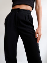 Load image into Gallery viewer, Black smocking pants