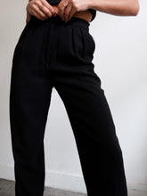 Load image into Gallery viewer, Black smocking pants