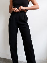 Load image into Gallery viewer, Black smocking pants
